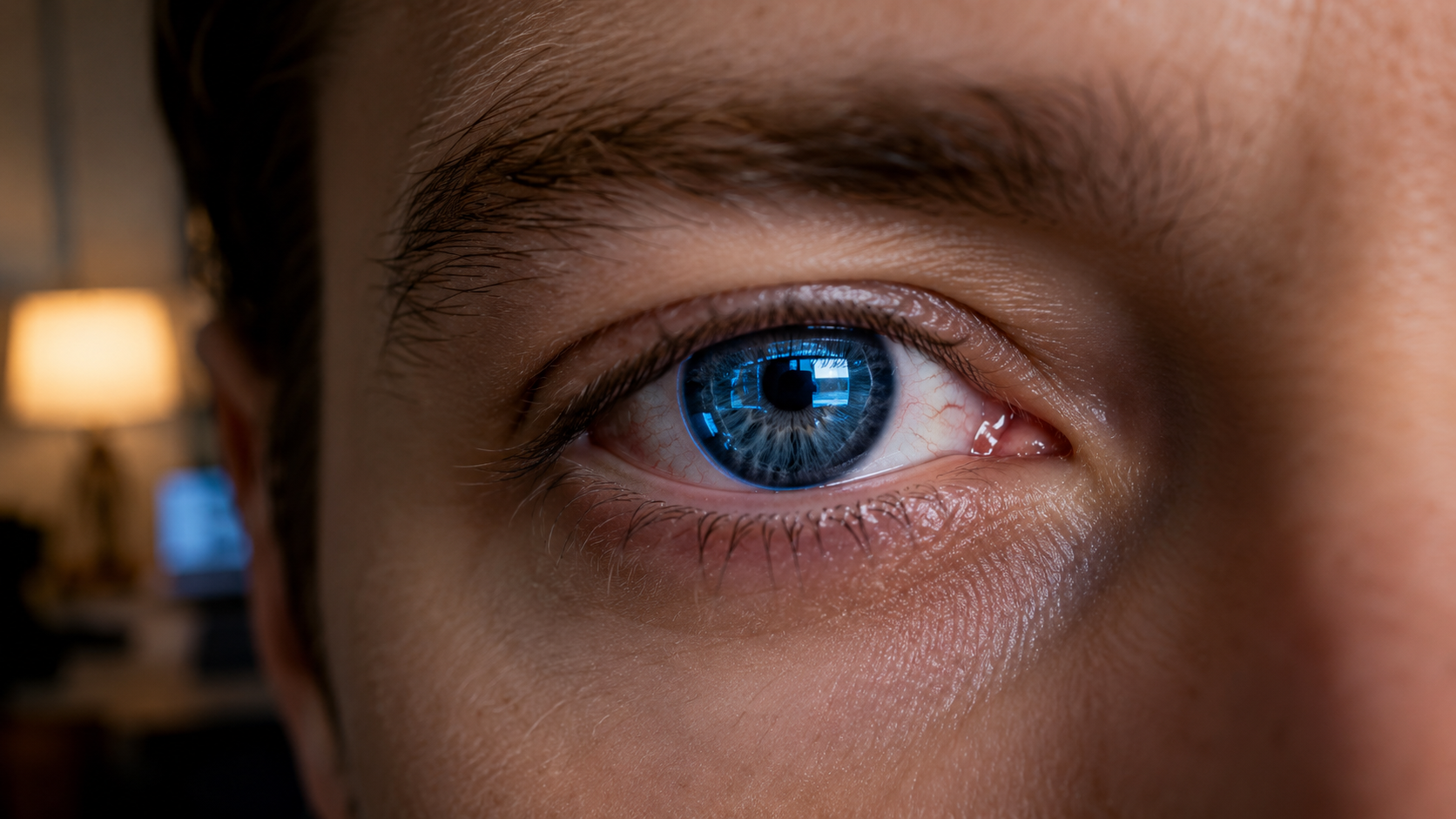Computer Vision Syndrome — tired dry eye from prolonged screen use