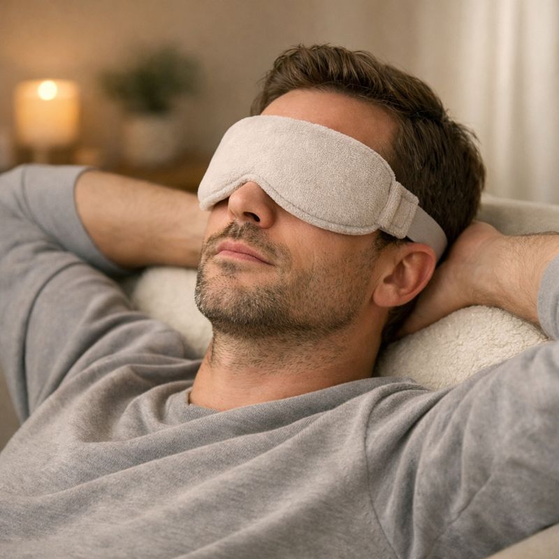 heated eye mask for eye strain relief
